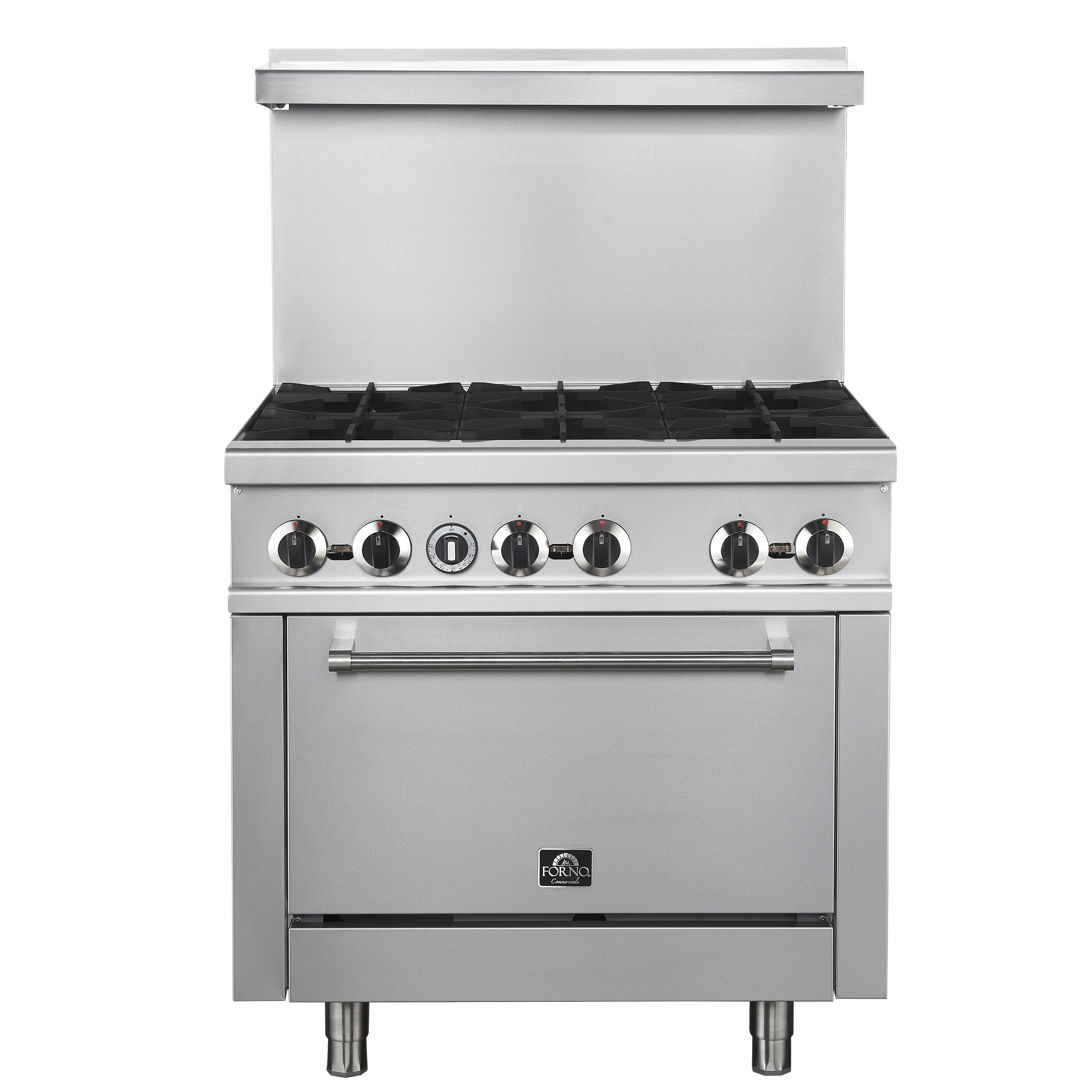 Forno Commerciale 36 Inch Gas Range with 6 Burners - BonPrix Électroménagers