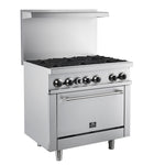 Forno Commerciale 36 Inch Gas Range with 6 Burners - BonPrix Électroménagers