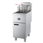 Forno Commerciale Natural Gas Deep Fryer, 3 Burners 90,000 BTU, 40 lbs, Millivolt Control - BonPrix Électroménagers