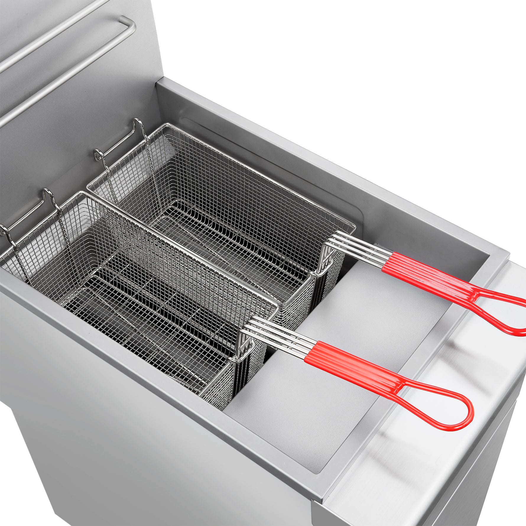 Forno Commerciale Natural Gas Deep Fryer, 3 Burners 90,000 BTU, 40 lbs, Millivolt Control - BonPrix Électroménagers