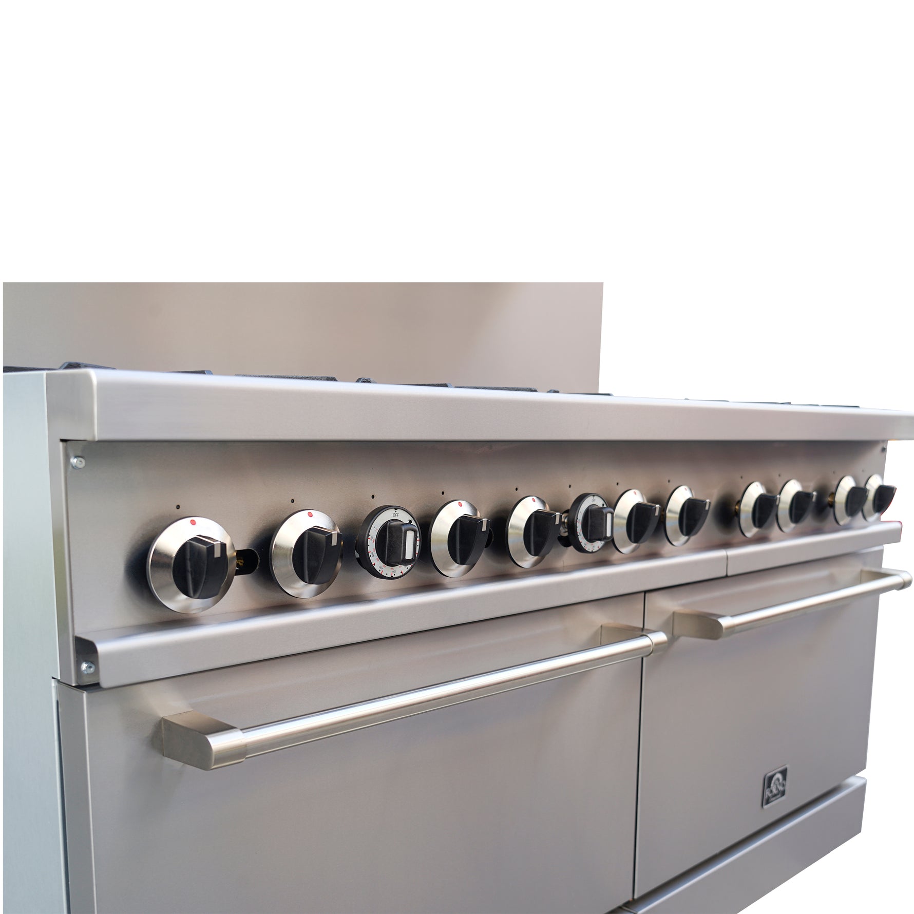 Forno Commerciale 60 Inch Stainless Steel Gas Range, 10 Burners 300,000 BTU Total, 9.3 cu.ft. Ovens - BonPrix Électroménagers