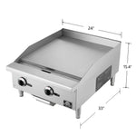 Forno Commerciale 24 Inch Gas Griddle - BonPrix Électroménagers