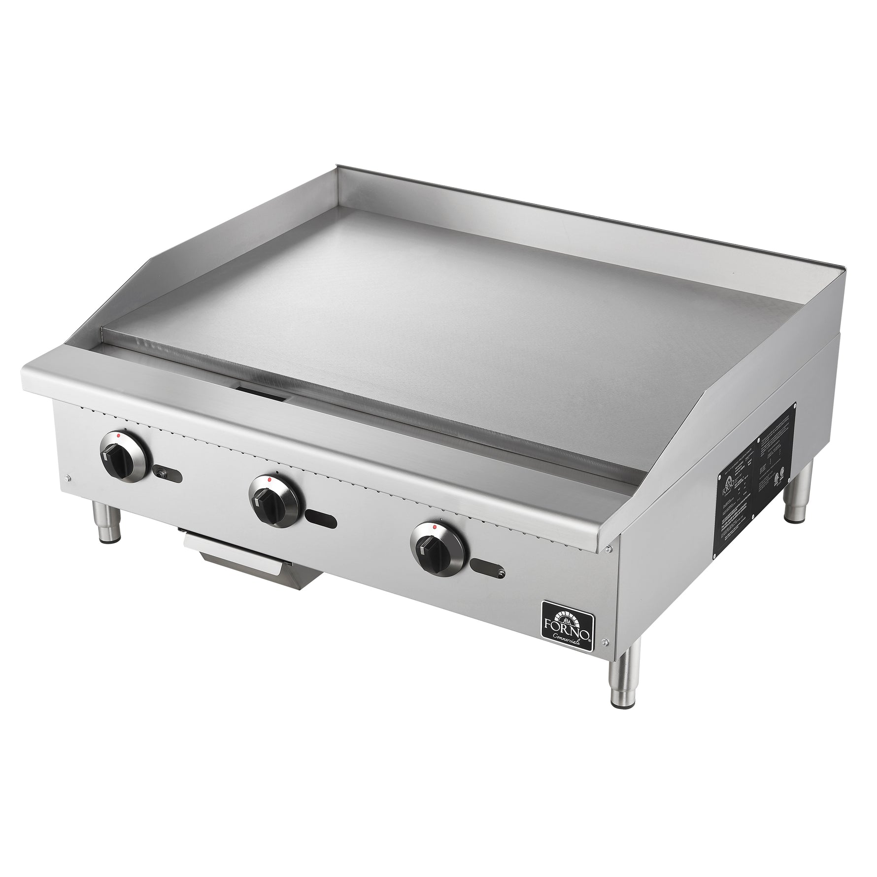 Forno Commerciale 36 Inch Gas Griddle, 3 Burners - BonPrix Électroménagers