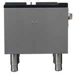 Forno Commerciale gas stock pot range, 1 powerful 3-ring burner, 80,000 BTU, durable stainless steel, heavy-duty cast iron grate - BonPrix Électroménagers