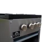 Forno Commerciale gas stock pot range, 2 powerful 3-ring burners, 160,000 BTU, durable stainless steel, heavy-duty cast iron grates - BonPrix Électroménagers