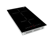 Forno Parco 12-Inch Induction Cooktop, 2 Zones, 3,600W Total Power, Touch Control, 9 Power Levels, Booster Function - BonPrix Électroménagers
