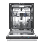 Stella 24 in. Built-in Dishwasher in Black, Tall Tub, Top Touch Control, Fingerprint-Resistant Stainless Steel Dishwasher, Black, Quiet 44 dBA, Soil-Sensing Capable, NSF & ENERGY STAR - BonPrix Électroménagers