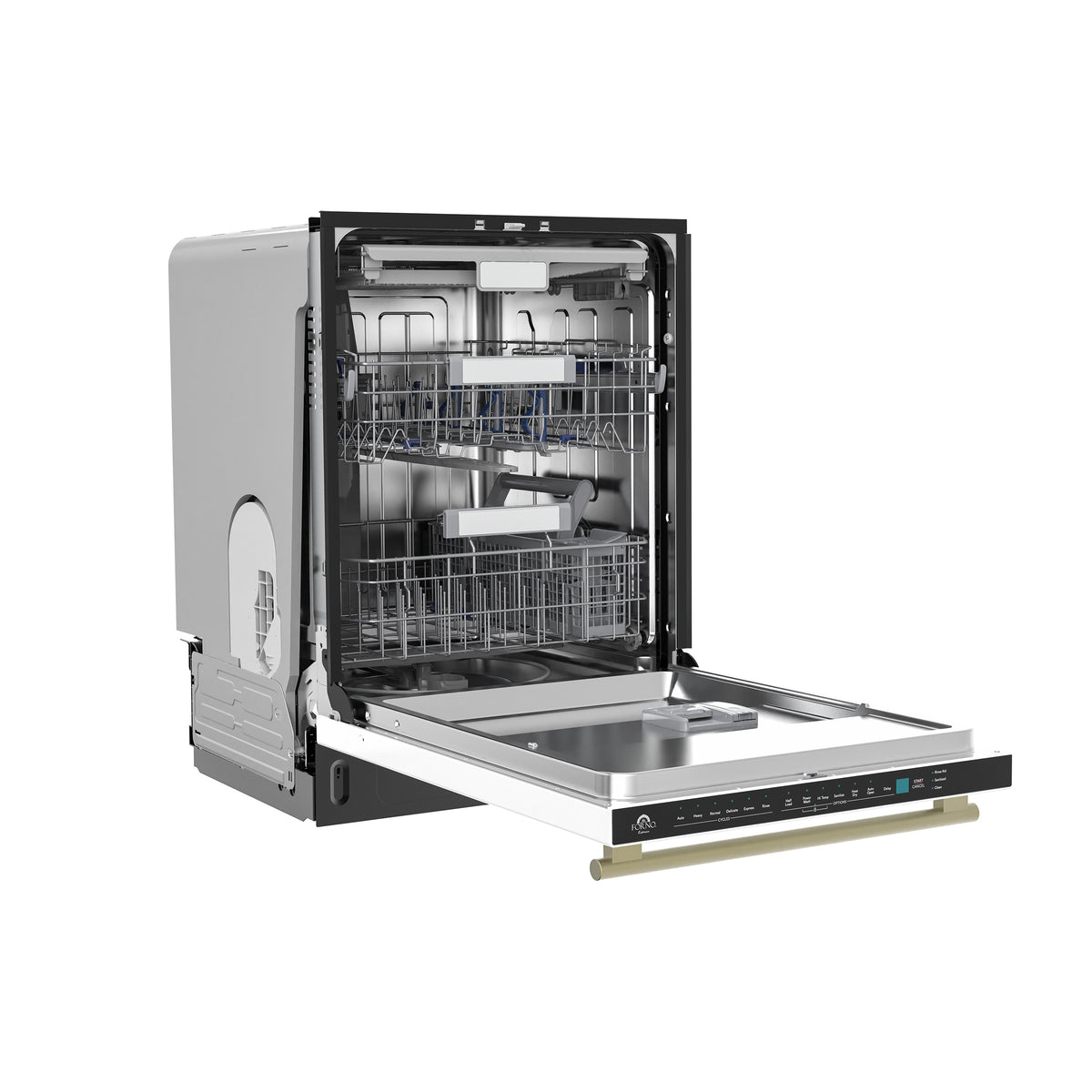 Stella 24 in. Built-in Dishwasher in White, Tall Tub, Top Touch Control, Fingerprint-Resistant Stainless Steel Dishwasher, Quiet 44 dBA, Soil-Sensing Capable, NSF & ENERGY STAR - BonPrix Électroménagers