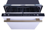 Espresso Lucente 24" Built-in Tall Tub Dishwasher, 49 dBA, Delay Start, Third Rack, 14 Place Settings, ENERGY STAR, White - BonPrix Électroménagers