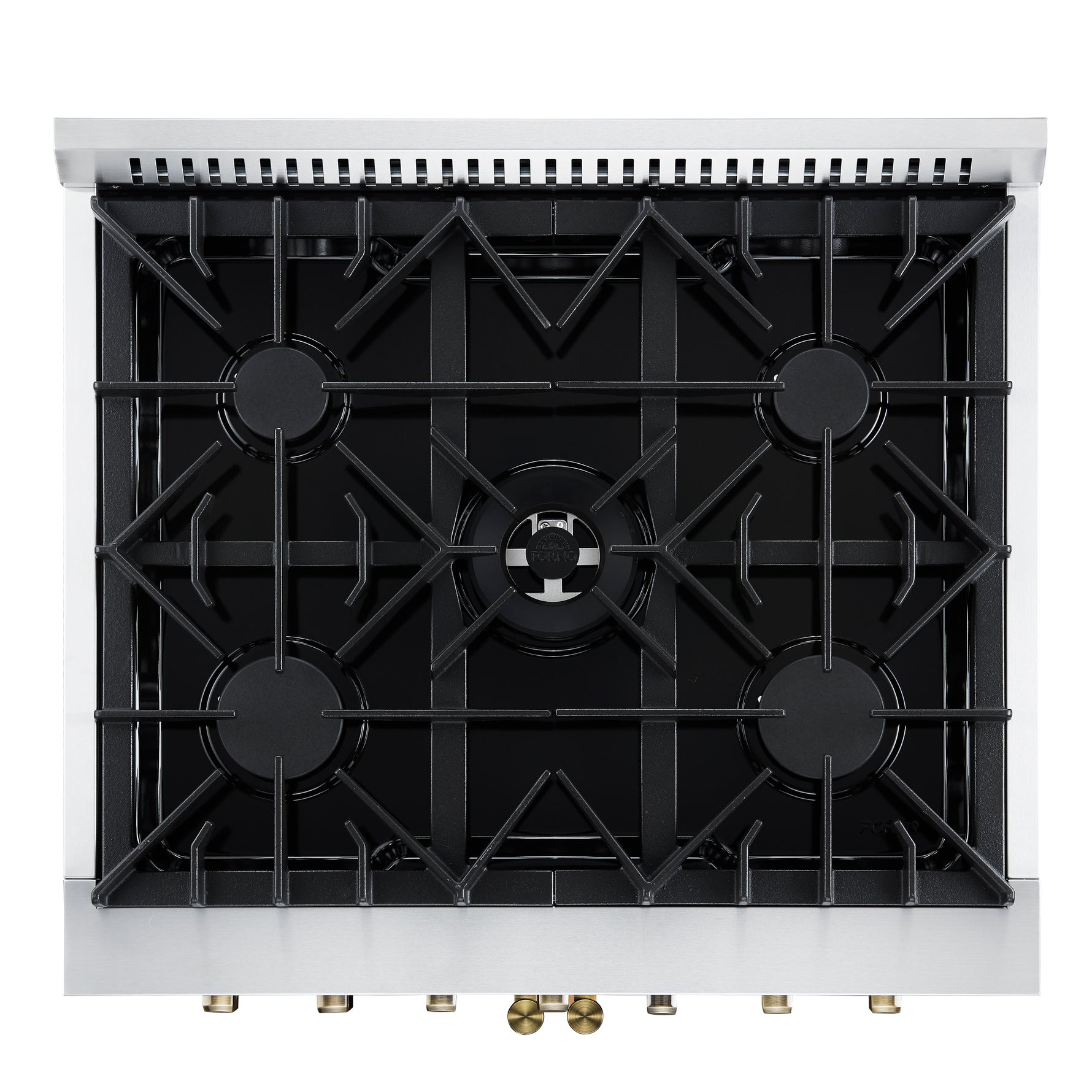 Forno Galiano 30-inch Freestanding French Door Dual Fuel Range Black - BonPrix Électroménagers
