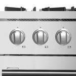 Forno Marco 30-Inch Dual Fuel Range, Stainless Steel, 4 Burners, 37,000 BTU, True Convection Oven, Energy Efficient - BonPrix Électroménagers