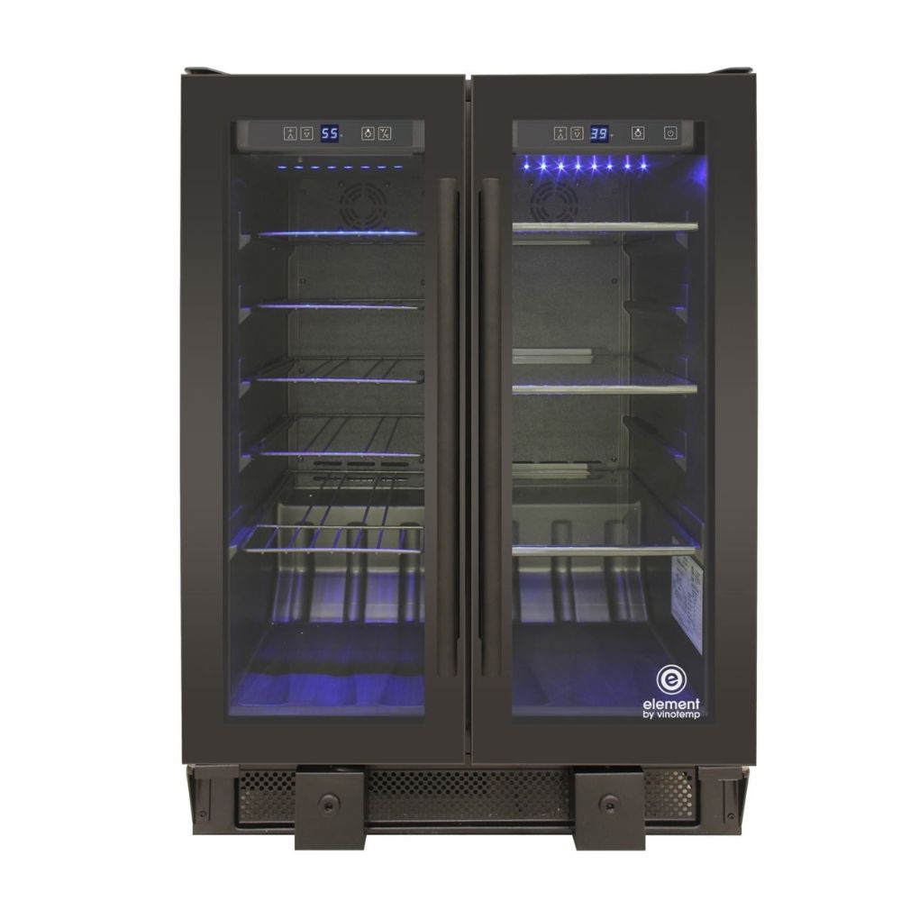 EL-BWC102-02 - WINE STORAGE - Vinotemp - black stainless steel frame - Open Box - BonPrix Électroménagers
