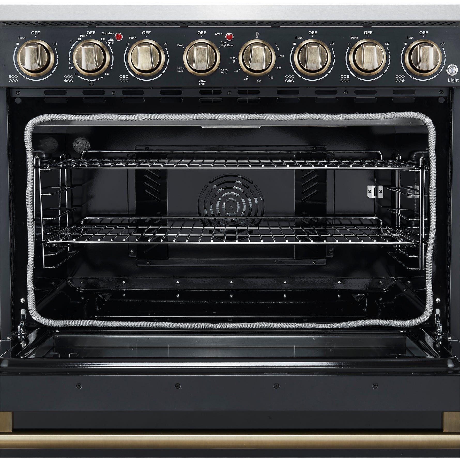 Forno Paolo 36 Inch Black Freestanding Electric Range, Stainless Steel, 5.44 cu.ft, True Convection Oven, Energy Efficient - BonPrix Électroménagers