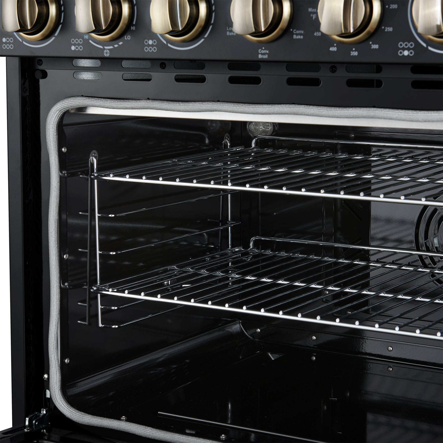 Forno Paolo 36 Inch Black Freestanding Electric Range, Stainless Steel, 5.44 cu.ft, True Convection Oven, Energy Efficient - BonPrix Électroménagers