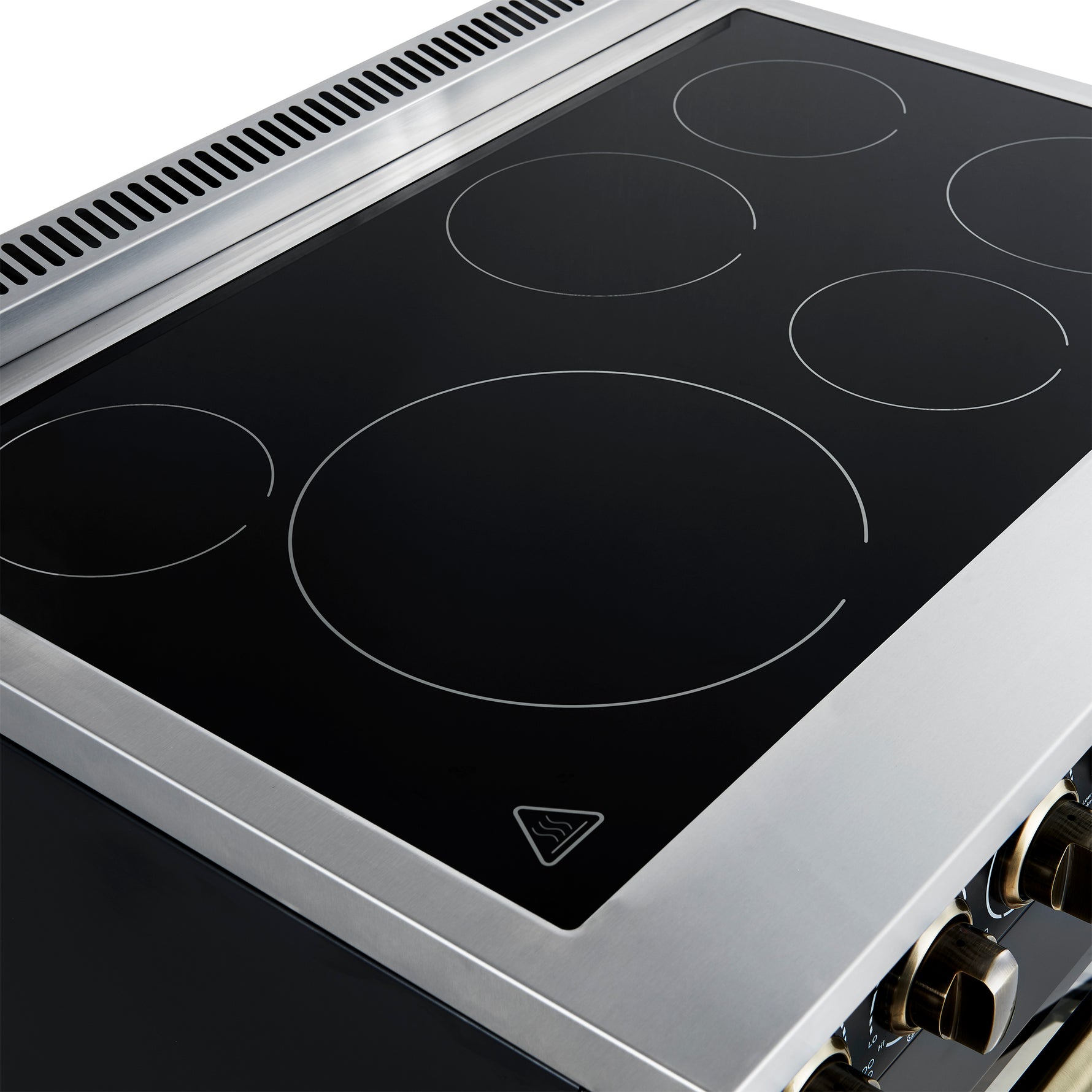 Forno Paolo 36 Inch Black Freestanding Electric Range, Stainless Steel, 5.44 cu.ft, True Convection Oven, Energy Efficient - BonPrix Électroménagers