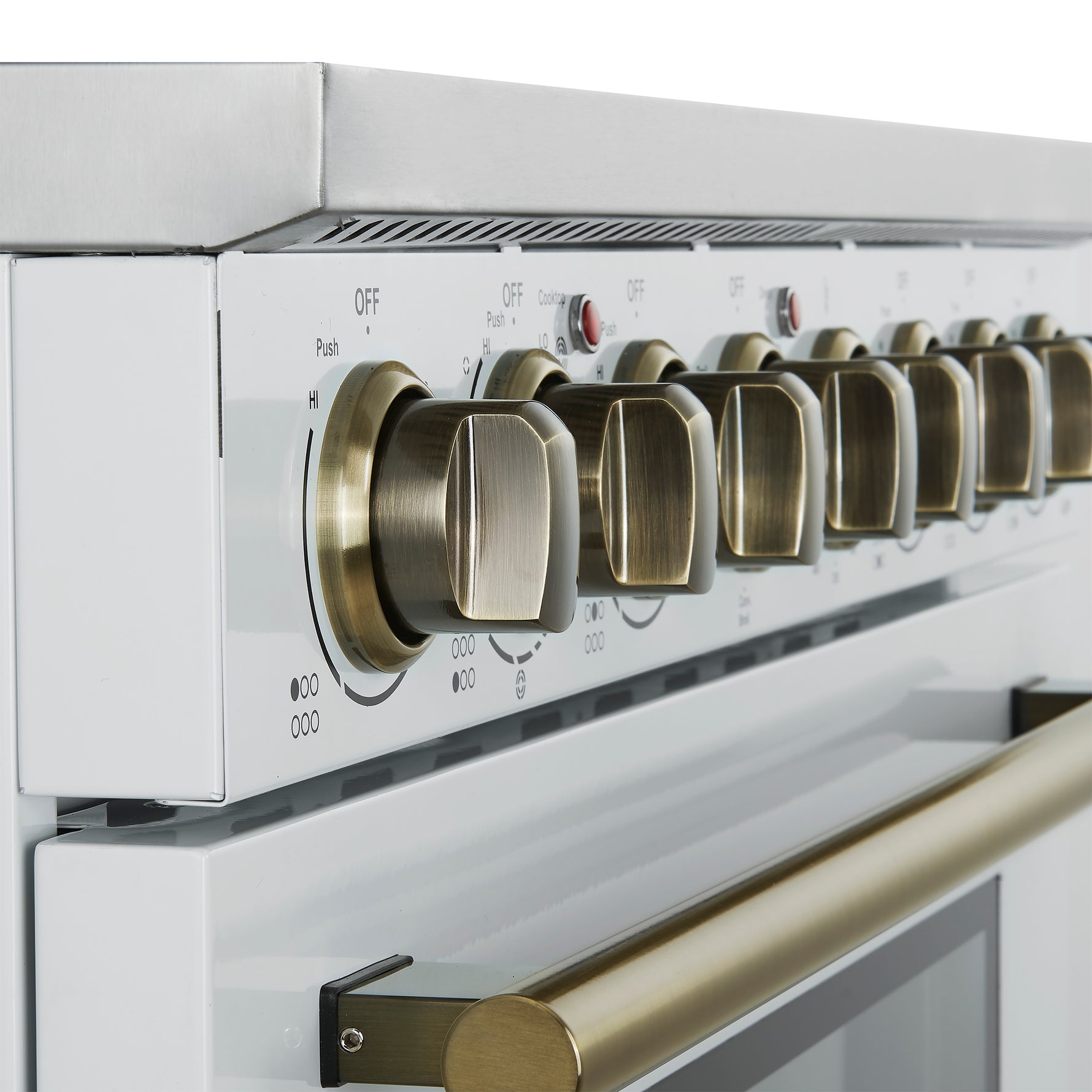 Forno Paolo 36 Inch White Freestanding Electric Range, Stainless Steel, 5.44 cu.ft, True Convection Oven, Energy Efficient - BonPrix Électroménagers