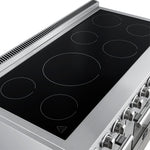 Forno Paolo 48 Inch Freestanding Electric Range, Stainless Steel, 6.7 cu.ft, True Convection Oven, Energy Efficient - BonPrix Électroménagers