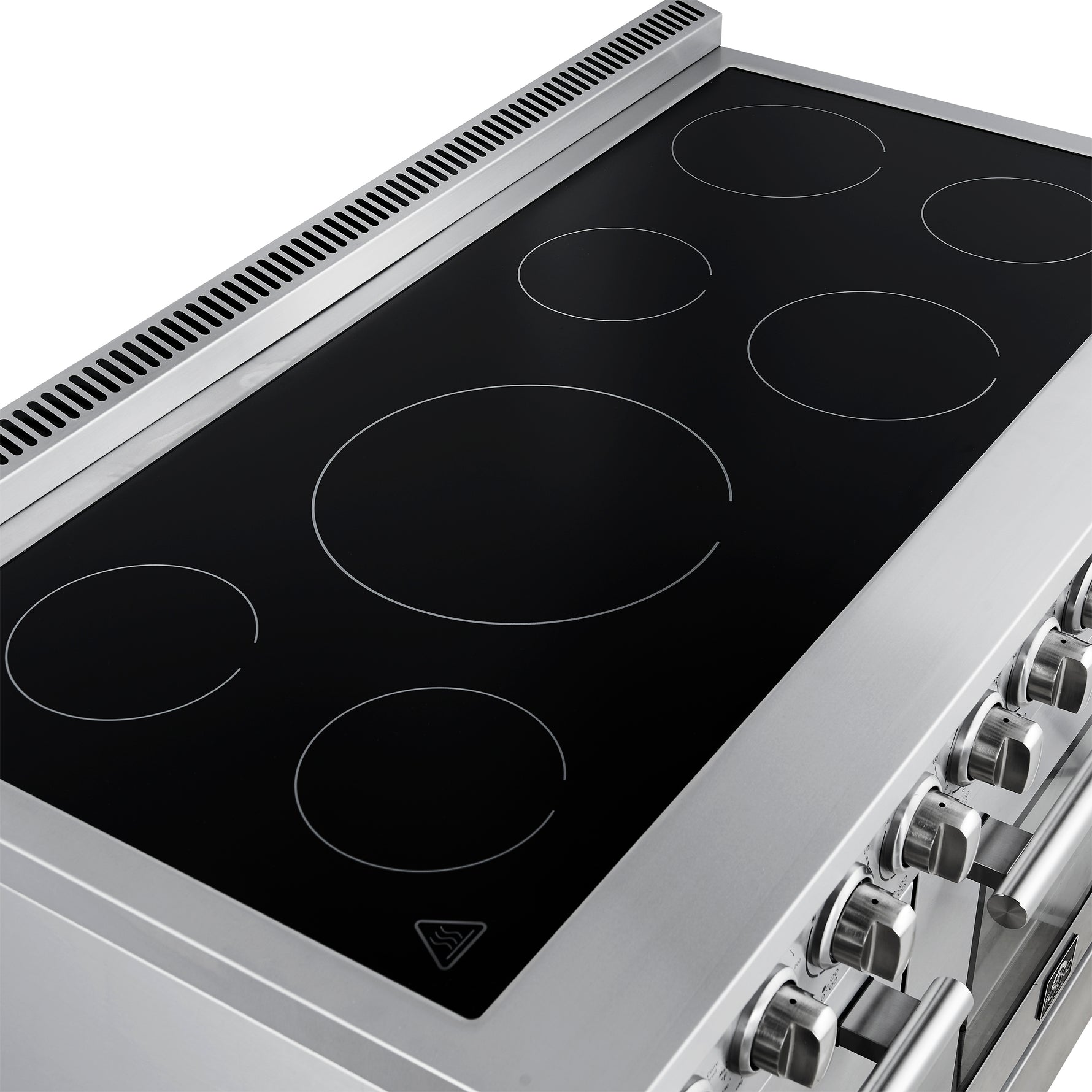 Forno Paolo 48 Inch Freestanding Electric Range, Stainless Steel, 6.7 cu.ft, True Convection Oven, Energy Efficient - BonPrix Électroménagers