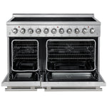 Forno Paolo 48 Inch Freestanding Electric Range, Stainless Steel, 6.7 cu.ft, True Convection Oven, Energy Efficient - BonPrix Électroménagers