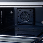 Massimo 36 Inch Freestanding Electric range, 5 radiant burners, 5.36 cf. True Convection oven, Air fryer kit, Black