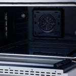 Massimo 36 Inch Freestanding Electric range, 5 radiant burners, 5.36 cf. True Convection oven, Air fryer kit, White