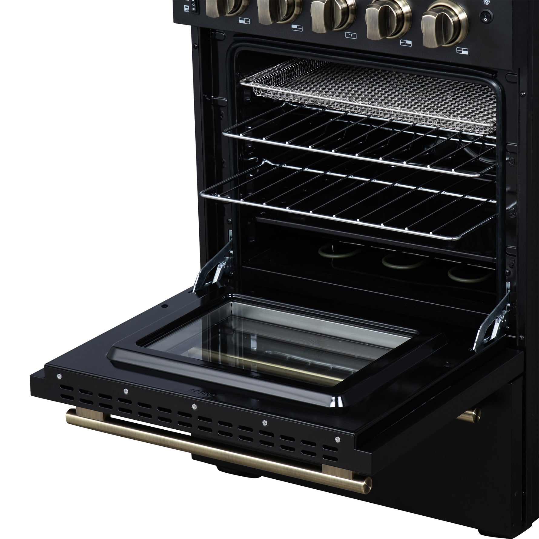 Forno Loiano 24 Inch Freestanding Electric Range in Black, Canada Version, Plug and Cord Included - BonPrix Électroménagers