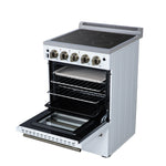 Forno Loiano 24 Inch Freestanding Electric Range in White, Canada Version, Plug and Cord Included - BonPrix Électroménagers