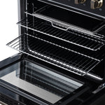 Galiano 30 Inch Freestanding Electric range, 4 radiant burners, 4.32 cf. True Convection oven, Air fryer kit, Black