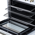 Galiano 30 Inch Freestanding Electric range, 4 radiant burners, 4.32 cf. True Convection oven, Air fryer kit, White
