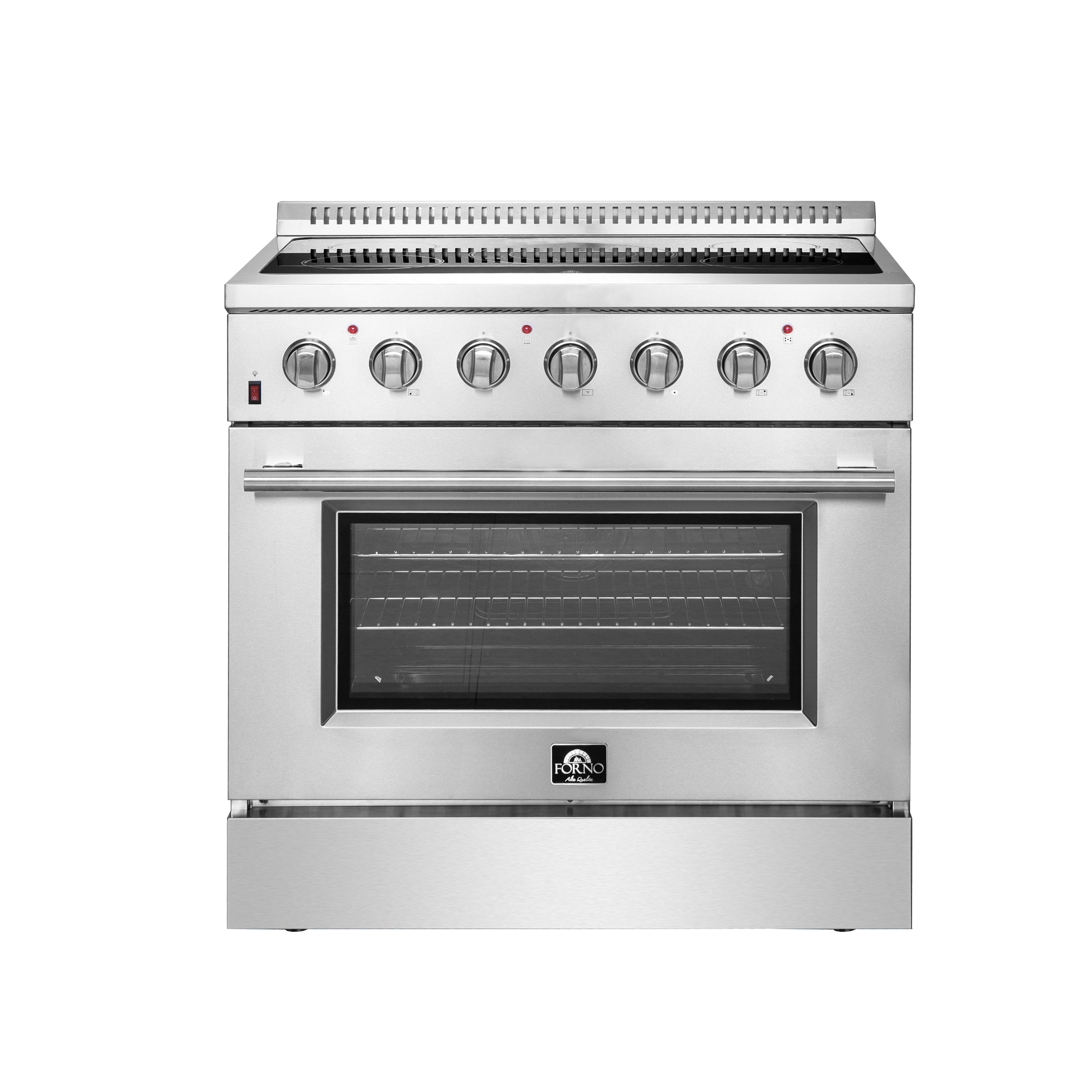Forno Galiano 36-Inch Freestanding Electric Range, True Convection, Energy Efficient - BonPrix Électroménagers