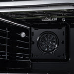 Galiano 30 Inch French Door Electric range, 4 radiant burners, 4.32 cf. True Convection oven, Air fryer kit, Black