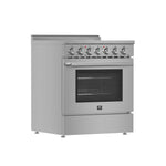 Forno Paolo 30-Inch Freestanding Electric Range, Stainless Steel, 4.38 cu.ft, True Convection Oven, Energy Efficient - BonPrix Électroménagers