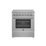 Forno Paolo 30-Inch Freestanding Electric Range, Stainless Steel, 4.38 cu.ft, True Convection Oven, Energy Efficient - BonPrix Électroménagers