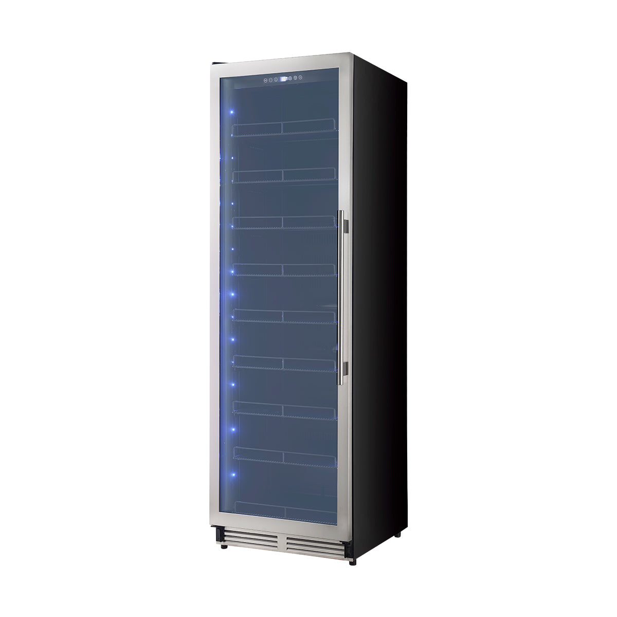 Forno Cesinali 24-Inch Built-In Beverage Cooler, 15.8 cu.ft, Stainless Steel, Dual Temperature Zones, LED Interior Lighting, Adjustable Shelves - BonPrix Électroménagers