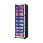 Forno Cesinali 24-Inch Built-In Beverage Cooler, 15.8 cu.ft, Stainless Steel, Dual Temperature Zones, LED Interior Lighting, Adjustable Shelves - BonPrix Électroménagers