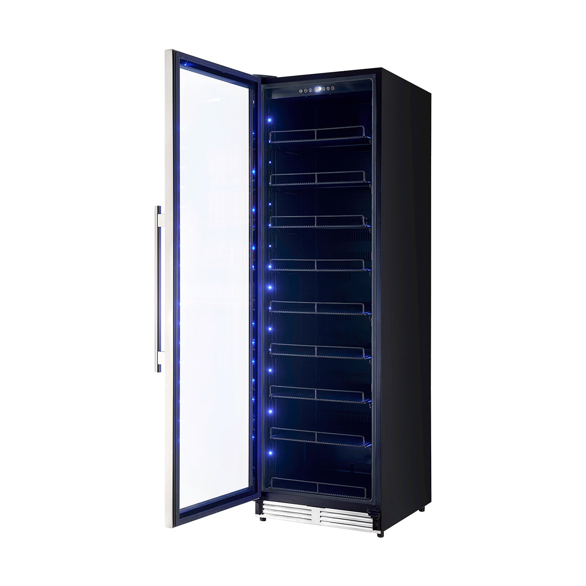 Forno Cesinali 24-Inch Built-In Beverage Cooler, 15.8 cu.ft, Stainless Steel, Dual Temperature Zones, LED Interior Lighting, Adjustable Shelves - BonPrix Électroménagers