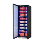 Forno Cesinali 24-Inch Built-In Beverage Cooler, 15.8 cu.ft, Stainless Steel, Dual Temperature Zones, LED Interior Lighting, Adjustable Shelves - BonPrix Électroménagers