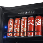 Forno Cesinali 24-Inch Built-In Beverage Cooler, 15.8 cu.ft, Stainless Steel, Dual Temperature Zones, LED Interior Lighting, Adjustable Shelves - BonPrix Électroménagers