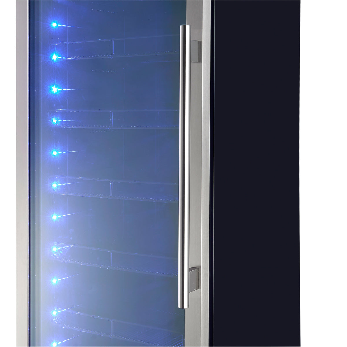 Forno Cesinali 24-Inch Built-In Beverage Cooler, 15.8 cu.ft, Stainless Steel, Dual Temperature Zones, LED Interior Lighting, Adjustable Shelves - BonPrix Électroménagers