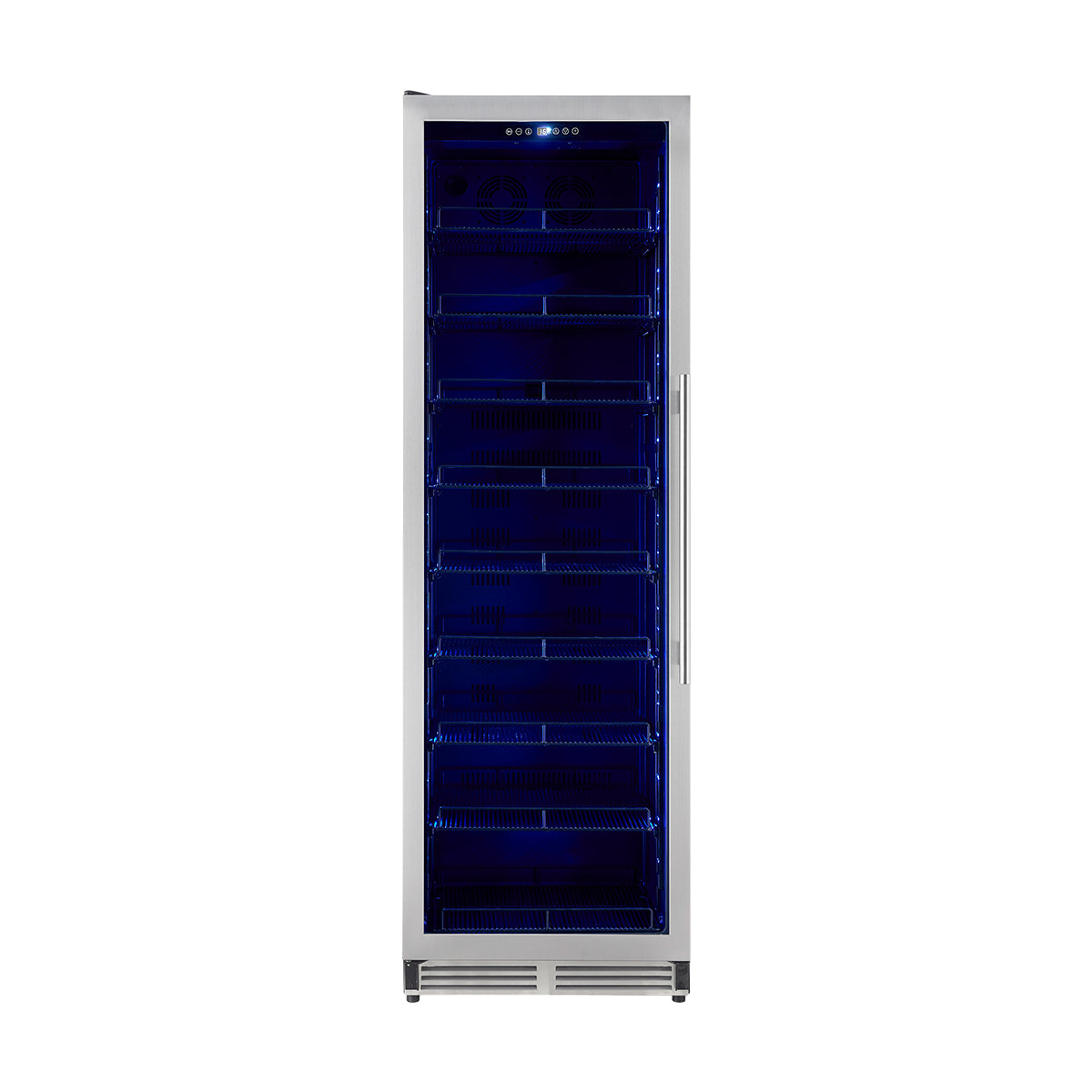Forno Cesinali 24-Inch Built-In Beverage Cooler, 15.8 cu.ft, Stainless Steel, Dual Temperature Zones, LED Interior Lighting, Adjustable Shelves - BonPrix Électroménagers