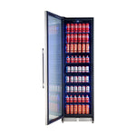 Forno Cesinali 24-Inch Built-In Beverage Cooler, 15.8 cu.ft, Stainless Steel, Dual Temperature Zones, LED Interior Lighting, Adjustable Shelves - BonPrix Électroménagers