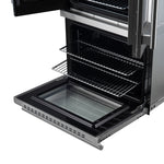 Forno Asti 30-Inch Double Electric Wall Oven with Upper French Doors in Stainless Steel, 7.36 cu. ft. Dual True Convection, 7,200W, Air Fry, Sous Vide, Self-Clean - BonPrix Électroménagers