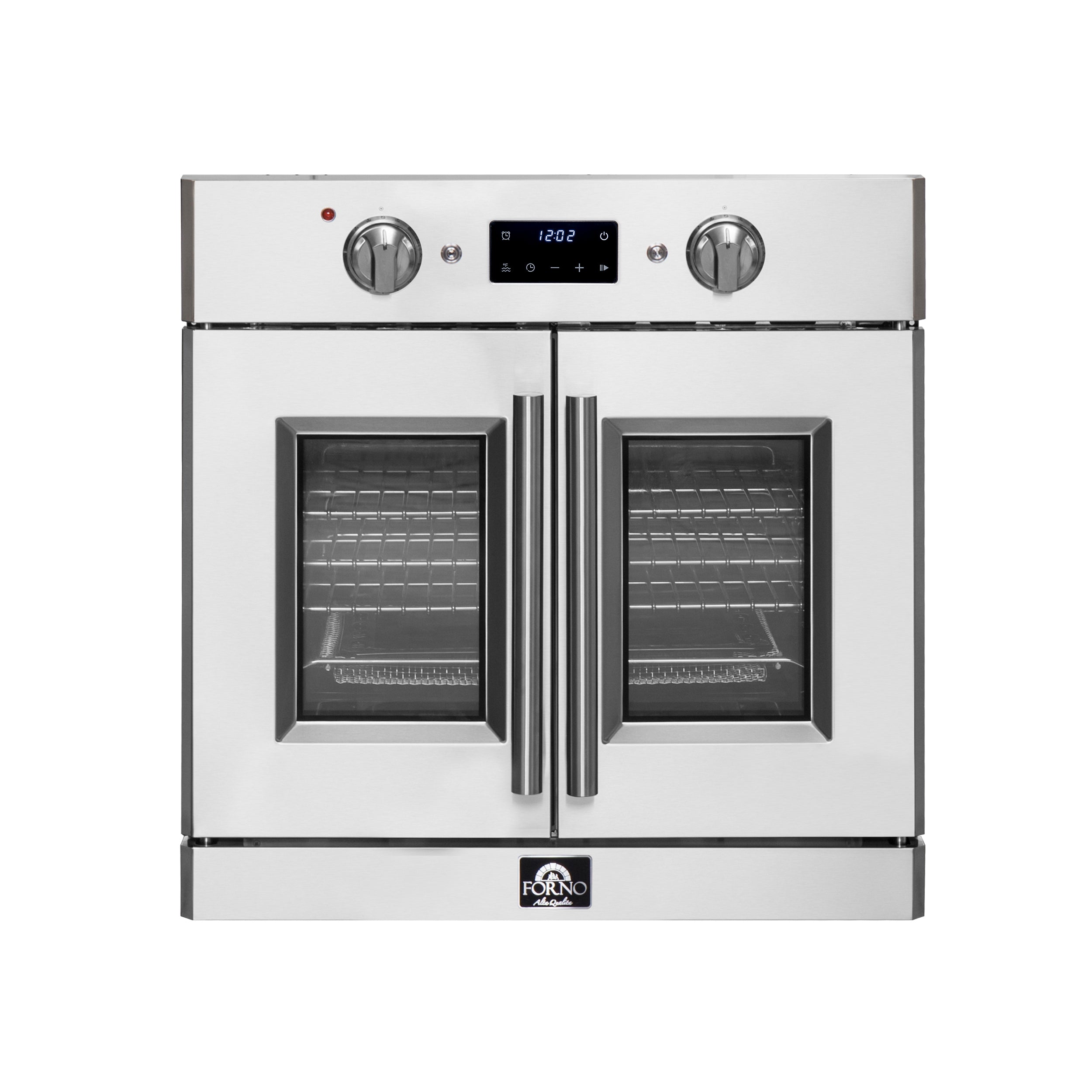 Forno Gallico 30-Inch Electric French Door Wall Oven, Stainless Steel, True Convection, Air Fry, Self-Cleaning - BonPrix Électroménagers
