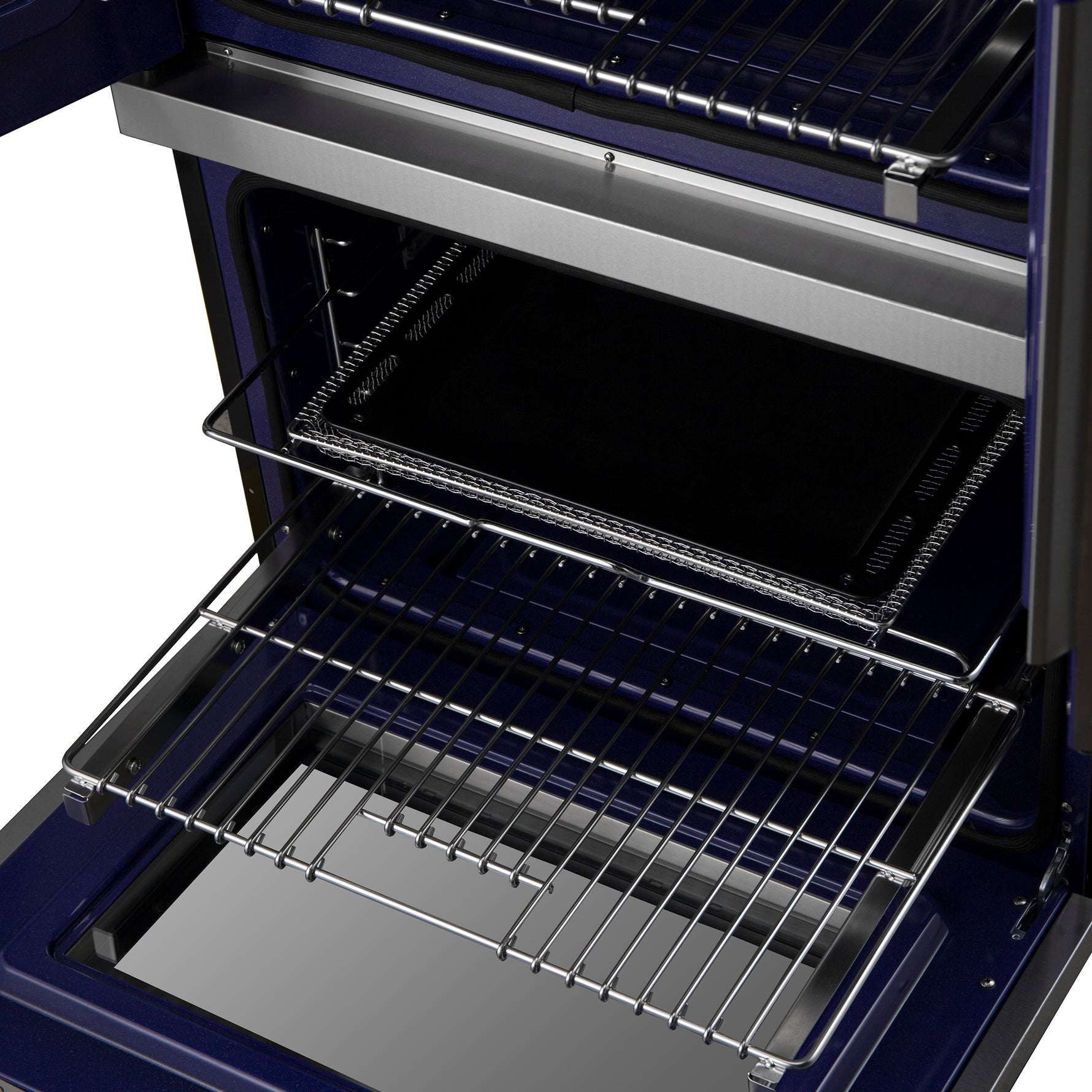 Forno Gallico 30-Inch Electric French Door Double Oven, Stainless Steel, Convection Cooking, Touch Control Panel, Self-Cleaning Function - BonPrix Électroménagers