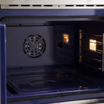 Forno Gallico 30-Inch Electric French Door Double Oven, Stainless Steel, Convection Cooking, Touch Control Panel, Self-Cleaning Function - BonPrix Électroménagers