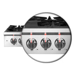 Forno Spezia Alta Qualita 30-Inch Pro-Style Gas Rangetop, Stainless Steel, 5 Sealed Burners, Continuous Cast Iron Grates, High Heat Output - BonPrix Électroménagers