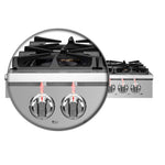 Forno Spezia Alta Qualita 48-Inch Pro-Style Gas Rangetop, Stainless Steel, 8 Sealed Burners, Continuous Cast Iron Grates, High Heat Output - BonPrix Électroménagers