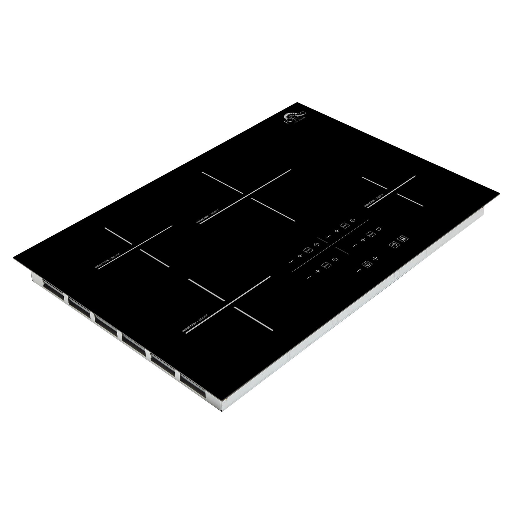 Forno Lecce 30-Inch 4-Zone Induction Cooktop, Touch Control, Multiple Power Levels, Safety Features, Sleek Design - BonPrix Électroménagers