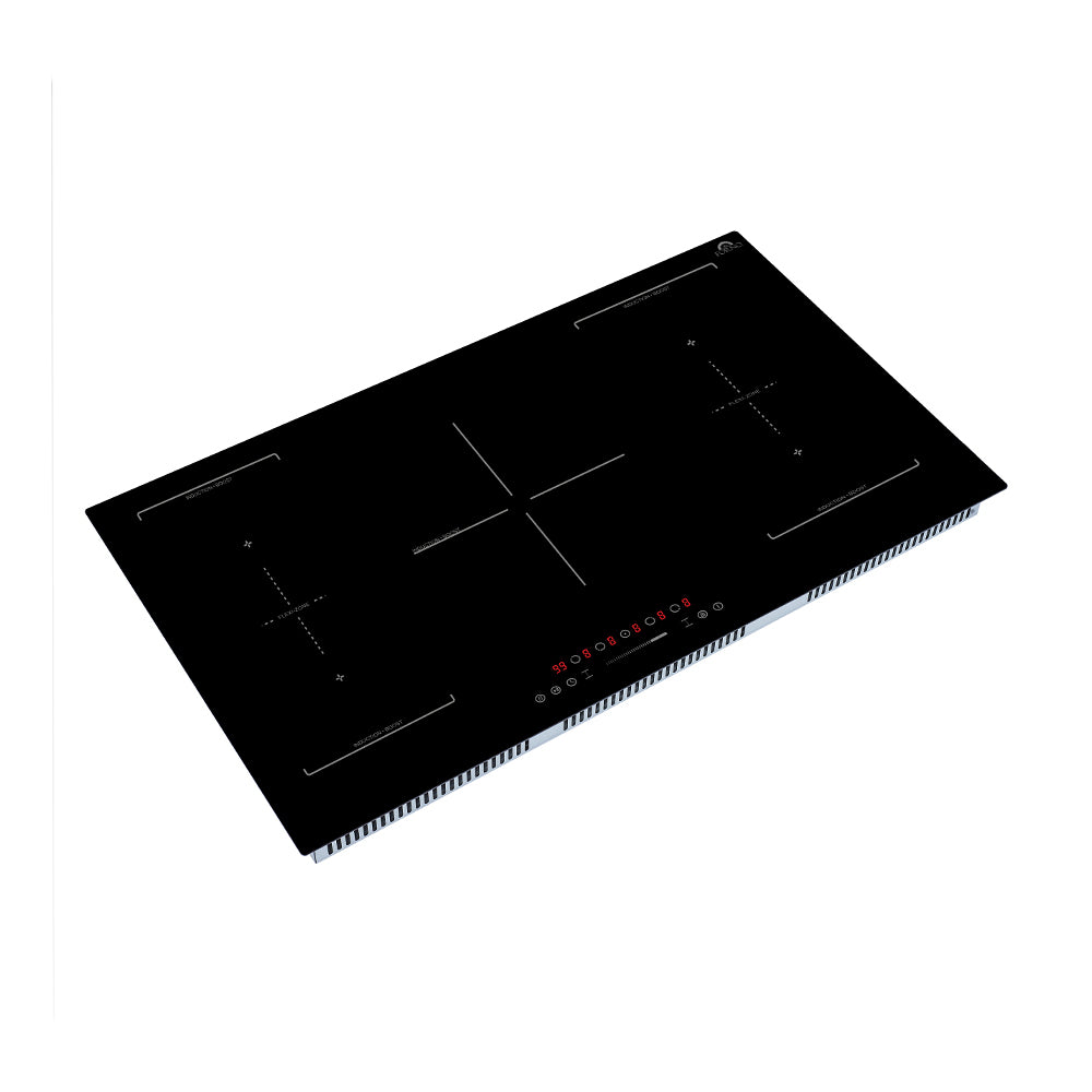 Forno Ornonzo 36-Inch Induction Cooktop, 5 Zones, 2 Flex-Zones, 10,200W Total Power, Touch Control, 9 Power Levels - BonPrix Électroménagers