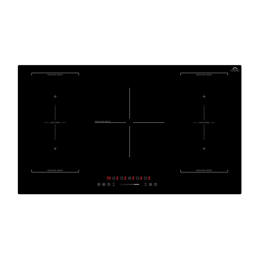 Forno Ornonzo 36-Inch Induction Cooktop, 5 Zones, 2 Flex-Zones, 10,200W Total Power, Touch Control, 9 Power Levels - BonPrix Électroménagers